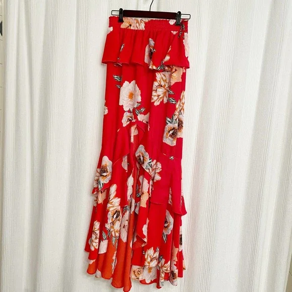 Misa Los Angeles Lucia Maxi Ruffle Skirt